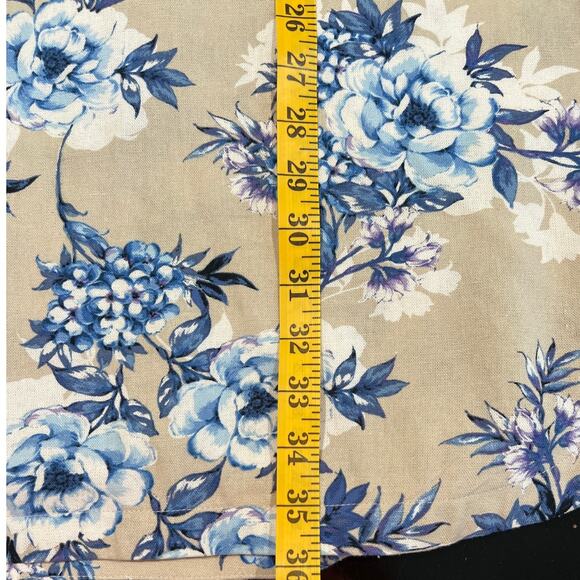 JH Floral Linen Blend Shift Dress Women's Size 4 Sleeveless Breathable Old Money - Picture 11 of 11